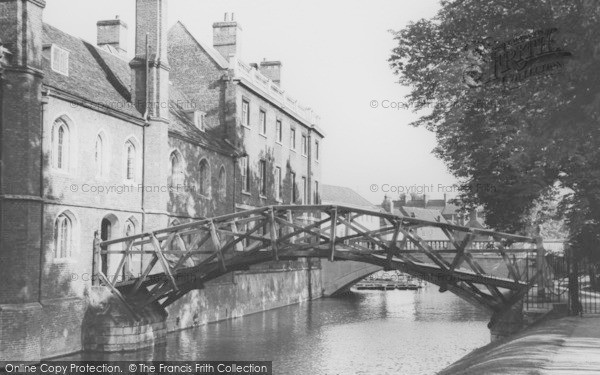 Photo of Cambridge, The Mathematical Bridge c.1960