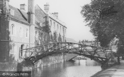 The Mathematical Bridge c.1960, Cambridge