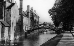 The Mathematical Bridge c.1960, Cambridge