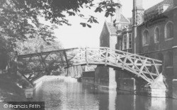 The Mathematical Bridge c.1965, Cambridge