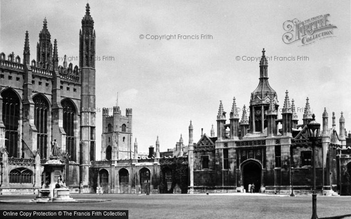 Photo of Cambridge, The Quadrangle, King's College c.1955