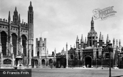 The Quadrangle, King's College c.1955, Cambridge