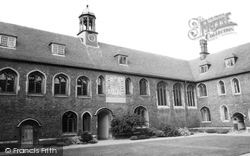 The Sun Dial, Queens' College, The Old Court c.1965, Cambridge