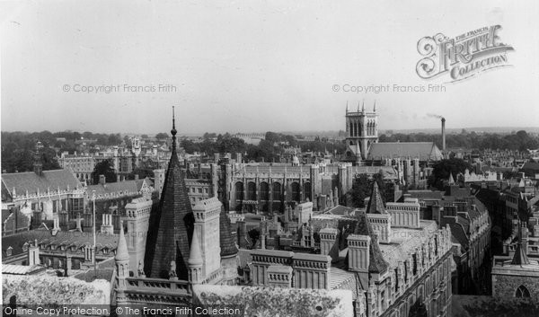 Photo of Cambridge, Trinity And St John's From Church Tower c.1965