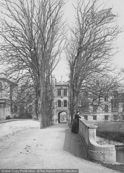 Photo of Cambridge, Trinity College Bridge 1890
