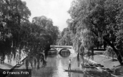Trinity College Bridge c.1930, Cambridge