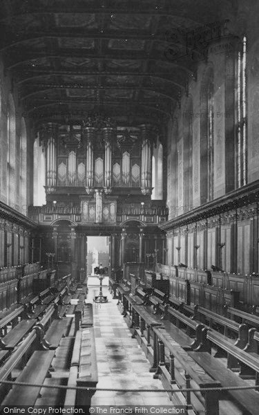 Photo of Cambridge, Trinity College Chapel Interior 1890