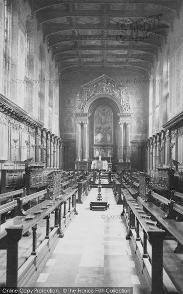 Photo of Cambridge, Trinity College Chapel Interior 1890