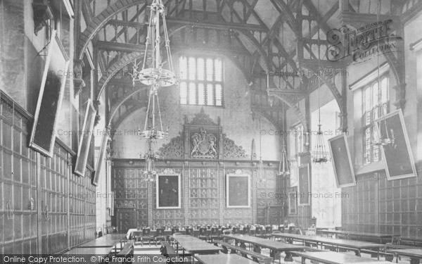 Photo of Cambridge, Trinity College, Dining Hall 1890
