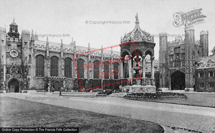 Photo of Cambridge, Trinity College, Great Court c.1920