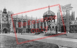 Trinity College, Great Court c.1920, Cambridge