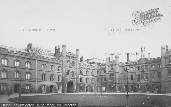 Photo of Cambridge, Trinity College, King's Court 1890
