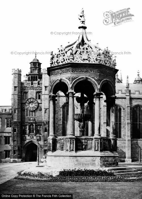 Photo of Cambridge, Trinity College, Old Court Fountain c.1870