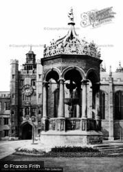 Trinity College, Old Court Fountain c.1870, Cambridge
