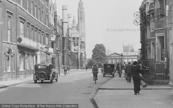 Photo of Cambridge, Trumpington Street 1933