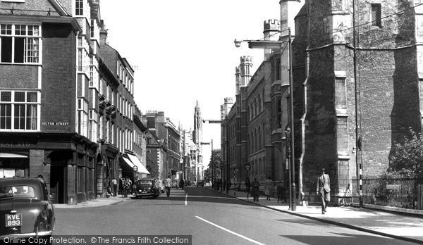 Photo of Cambridge, Trumpington Street c.1955
