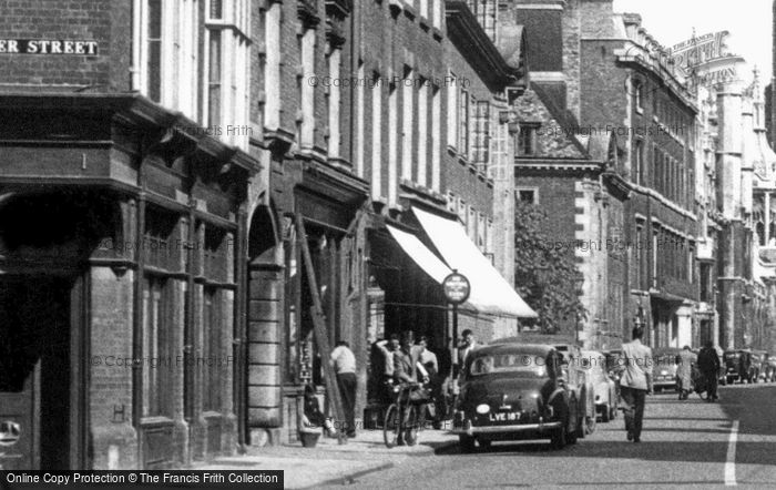 Photo of Cambridge, Trumpington Street c.1955