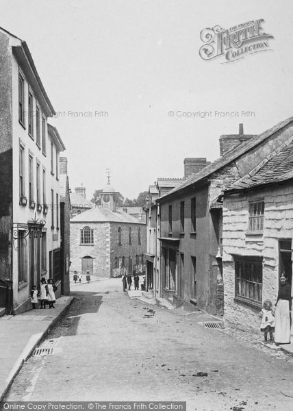 Photo of Camelford, Fore Street And The Town Hall 1906