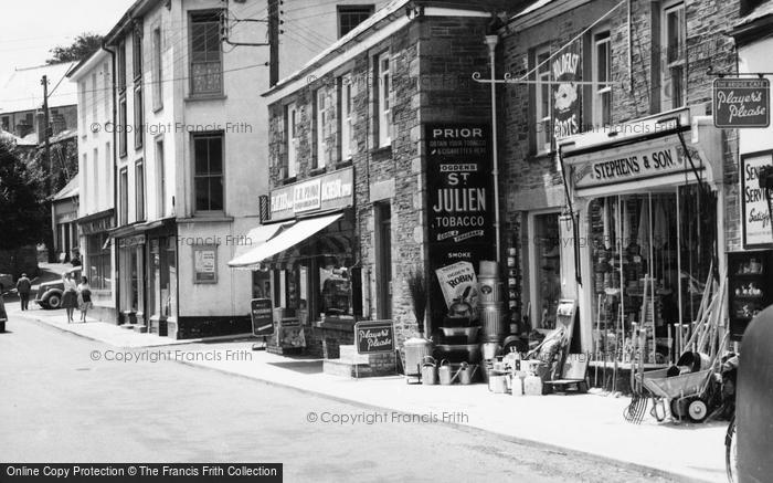 Photo of Camelford, Market Place, Shops 1960
