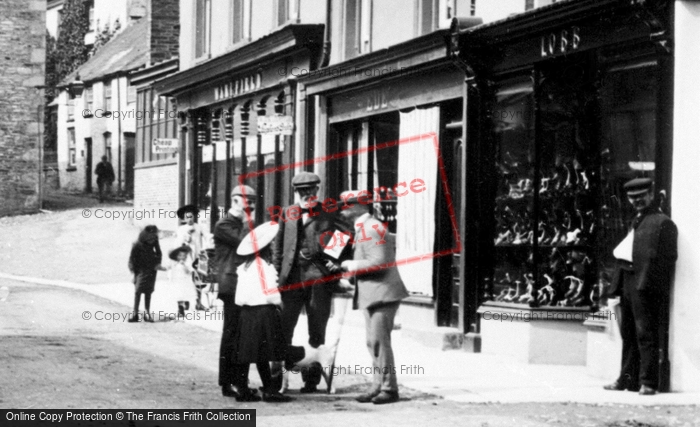 Photo of Camelford, People In Fore Street 1906