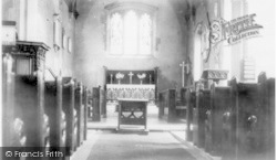 St Nicholas Church Interior c.1965, Canewdon