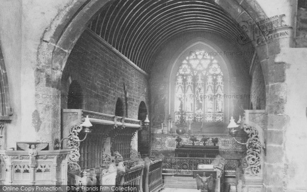 Photo of Canford Magna, Church Chancel 1887