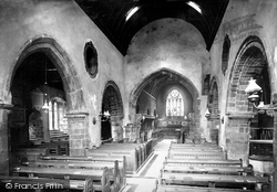 Parish Church Interior 1886, Canford Magna