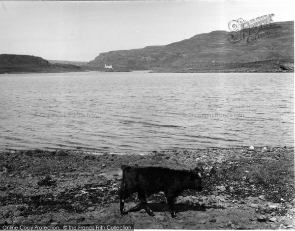 Photo of Canna, From Sanday, Showing Dorlinn House 1957