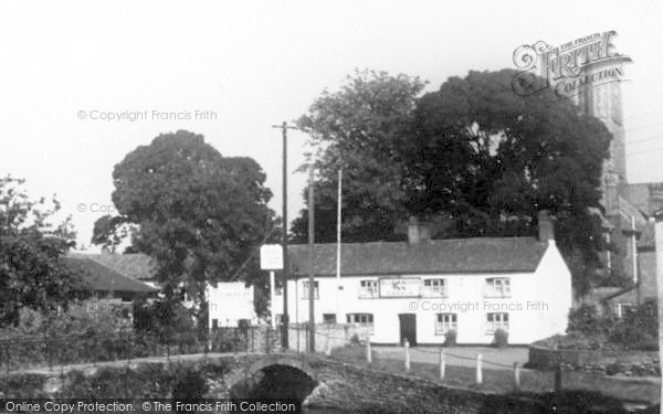 Photo of Cannington, Bridge And Church c.1955