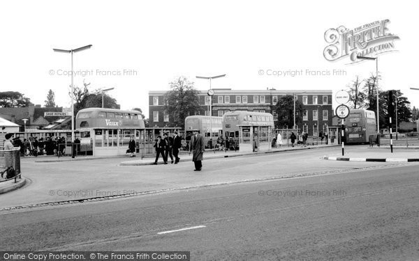 Photo of Cannock, Bus Station and Mining College c1965