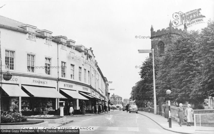 Photo of Cannock, Church Street c1955