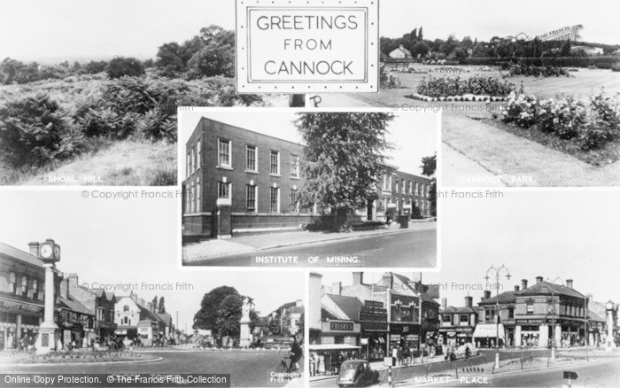 Photo of Cannock, Composite c.1955