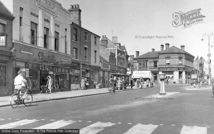 Photo of Cannock, Market Place c.1955