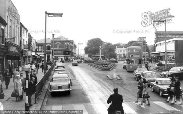 Photo of Cannock, Market Place c.1965