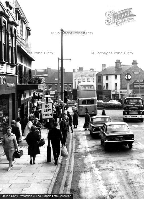 Photo of Cannock, Market Place c.1965