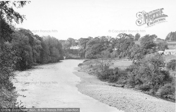 Photo of Canonbie, River Esk From Canonbie Bridge c.1955