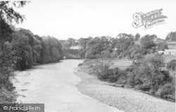 River Esk From Canonbie Bridge c.1955, Canonbie