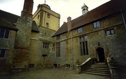 House, The Central Courtyard c.1980, Canons Ashby