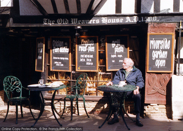 Photo of Canterbury, A Customer At The Weavers' House Restaurant 2005