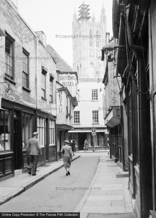 Photo of Canterbury, Butchery Lane 1954