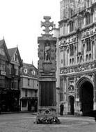 Buttermarket, War Memorial c.1952, Canterbury
