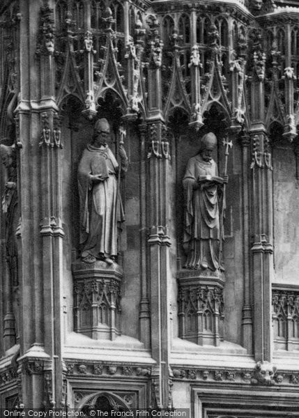 Photo of Canterbury, Cathedral, Archbishops Augustine And Lanfranc 1890