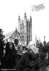 Cathedral, Bell Harry Tower 1890, Canterbury