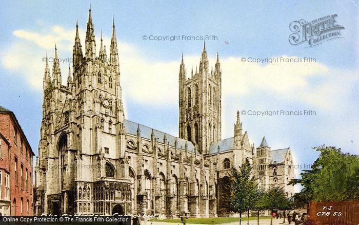 Photo of Canterbury, Cathedral c.1950