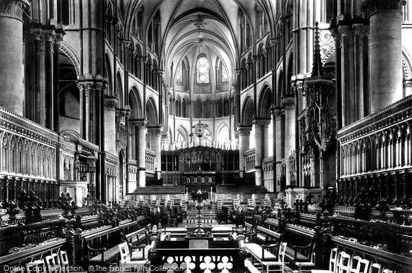 Photo of Canterbury, Cathedral, Choir East 1890