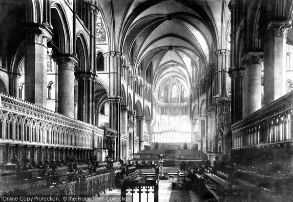 Photo of Canterbury, Cathedral, Choir Looking East 1888