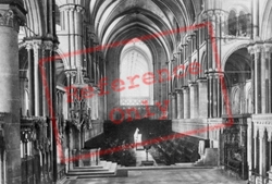 Cathedral, Choir West 1888, Canterbury
