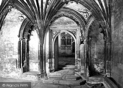 Cathedral, Cloisters Entrance 1888, Canterbury