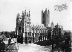 Cathedral From Gateway c.1890, Canterbury