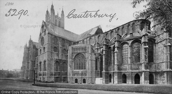 Photo of Canterbury, Cathedral, From South East c.1870